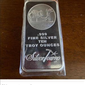 10 Oz Ounce Silver Bars SilverTowne